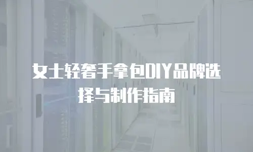 女士轻奢手拿包DIY品牌选择与制作指南