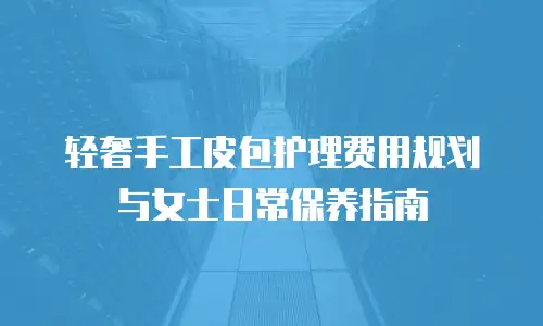 轻奢手工皮包护理费用规划与女士日常保养指南