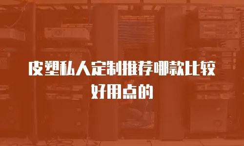 皮塑私人定制推荐哪款比较好用点的