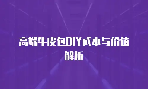 高端牛皮包DIY成本与价值解析