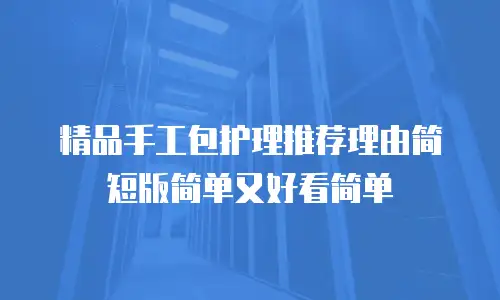 精品手工包护理推荐理由简短版简单又好看简单