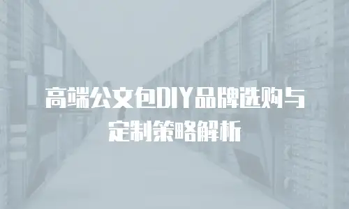 高端公文包DIY品牌选购与定制策略解析