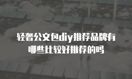 轻奢公文包diy推荐品牌有哪些比较好推荐的吗