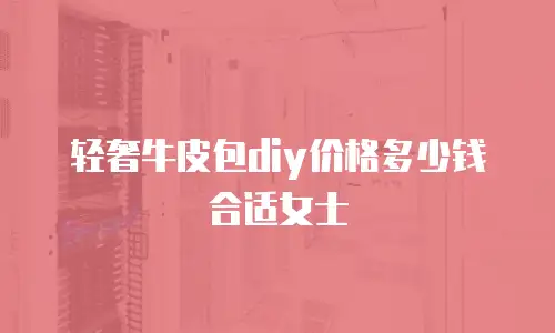 轻奢牛皮包diy价格多少钱合适女士