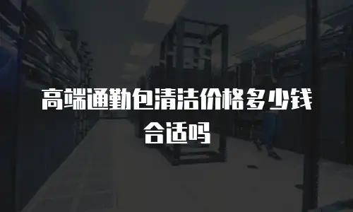 高端通勤包清洁价格多少钱合适吗