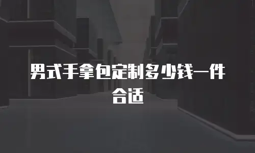 男式手拿包定制多少钱一件合适