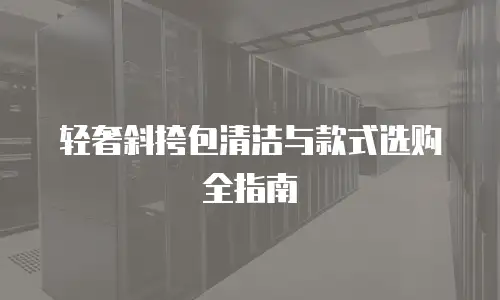 轻奢斜挎包清洁与款式选购全指南