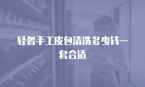 轻奢手工皮包清洗多少钱一套合适