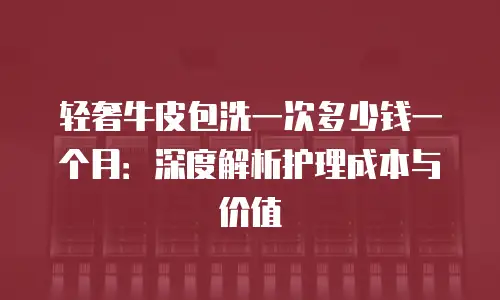 轻奢牛皮包洗一次多少钱一个月：深度解析护理成本与价值
