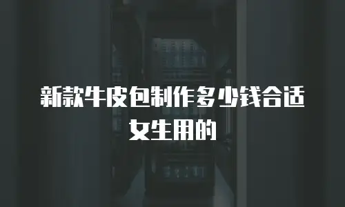 新款牛皮包制作多少钱合适女生用的
