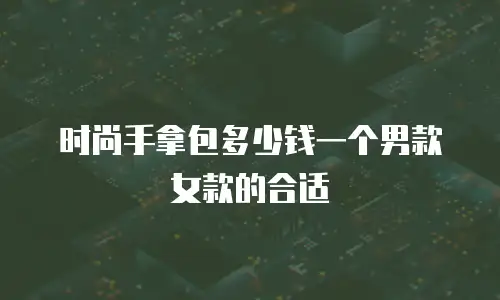 时尚手拿包多少钱一个男款女款的合适
