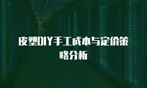 皮塑DIY手工成本与定价策略分析