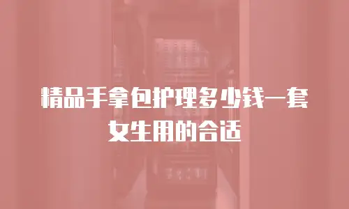 精品手拿包护理多少钱一套女生用的合适