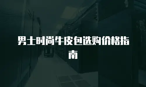 男士时尚牛皮包选购价格指南