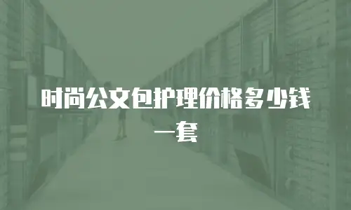 时尚公文包护理价格多少钱一套