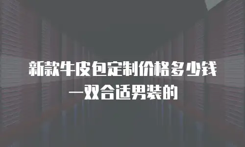 新款牛皮包定制价格多少钱一双合适男装的