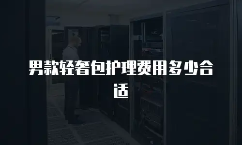 男款轻奢包护理费用多少合适