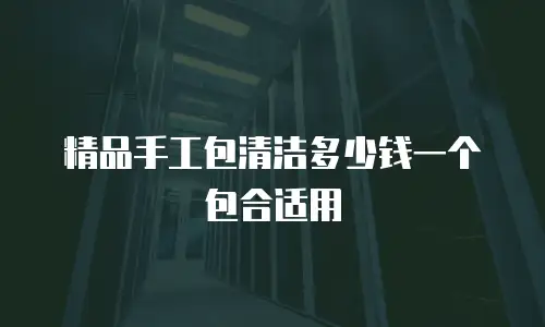 精品手工包清洁多少钱一个包合适用