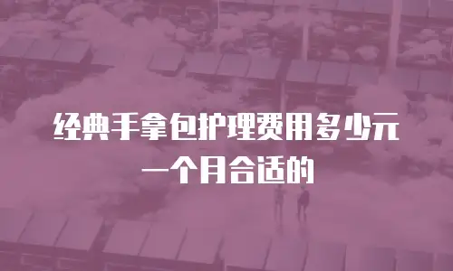 经典手拿包护理费用多少元一个月合适的