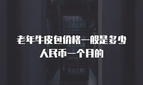 老年牛皮包价格一般是多少人民币一个月的