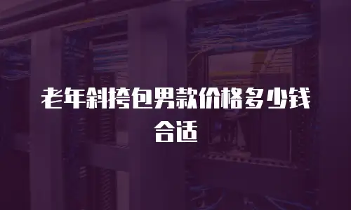 老年斜挎包男款价格多少钱合适