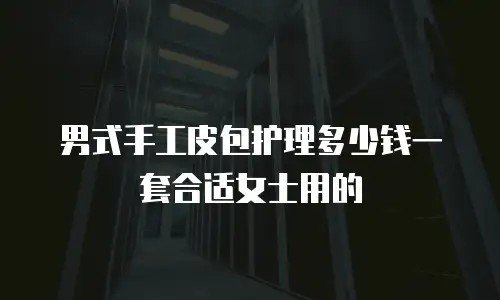 男式手工皮包护理多少钱一套合适女士用的