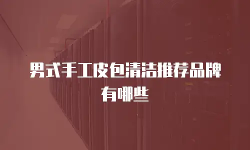 男式手工皮包清洁推荐品牌有哪些