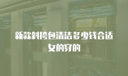 新款斜挎包清洁多少钱合适女的穿的