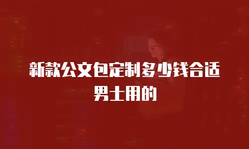 新款公文包定制多少钱合适男士用的