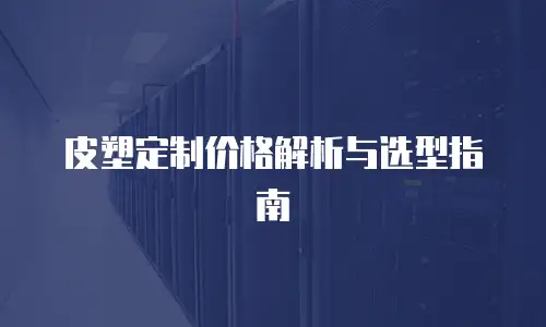 皮塑定制价格解析与选型指南