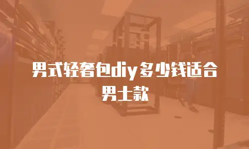 男式轻奢包diy多少钱适合男士款