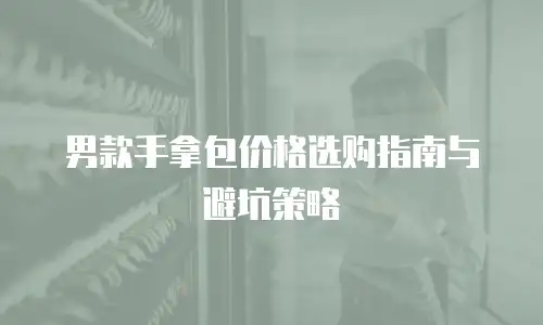 男款手拿包价格选购指南与避坑策略