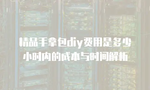 精品手拿包diy费用是多少小时内的成本与时间解析