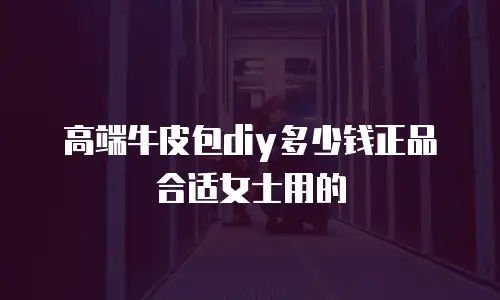 高端牛皮包diy多少钱正品合适女士用的