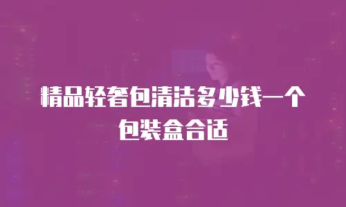 精品轻奢包清洁多少钱一个包装盒合适