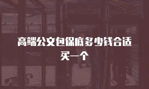高端公文包保底多少钱合适买一个