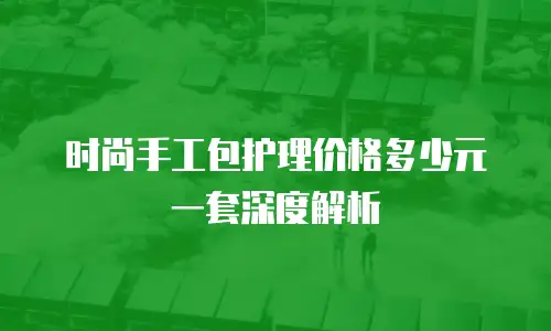 时尚手工包护理价格多少元一套深度解析