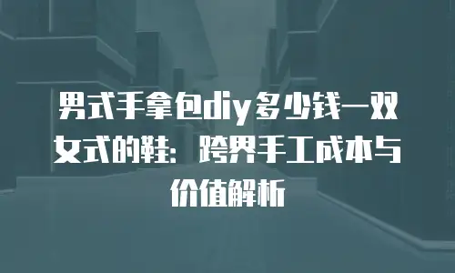 男式手拿包diy多少钱一双女式的鞋：跨界手工成本与价值解析