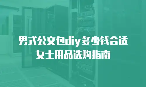男式公文包diy多少钱合适女士用品选购指南