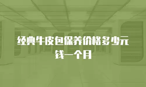 经典牛皮包保养价格多少元钱一个月