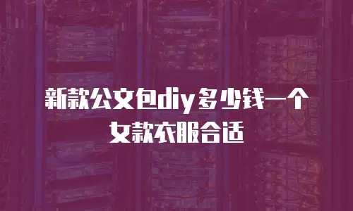 新款公文包diy多少钱一个女款衣服合适