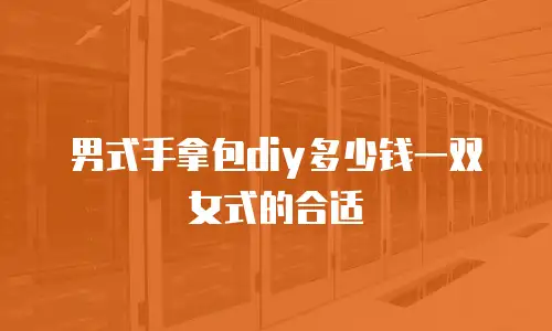 男式手拿包diy多少钱一双女式的合适