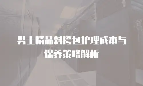 男士精品斜挎包护理成本与保养策略解析