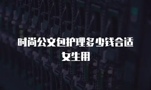 时尚公文包护理多少钱合适女生用