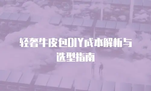 轻奢牛皮包DIY成本解析与选型指南