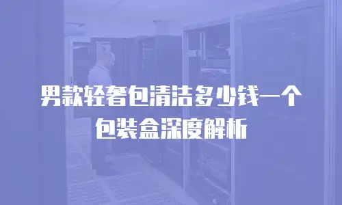 男款轻奢包清洁多少钱一个包装盒深度解析