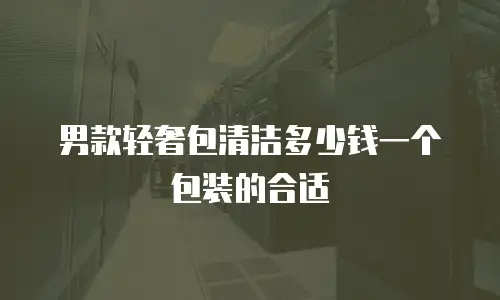 男款轻奢包清洁多少钱一个包装的合适