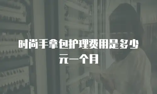 时尚手拿包护理费用是多少元一个月