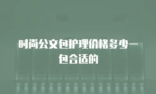 时尚公文包护理价格多少一包合适的