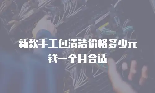 新款手工包清洁价格多少元钱一个月合适